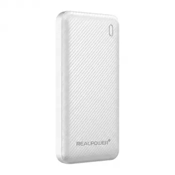 RealPower PB-10000 Plus powerbank 10000 mAh 20W 2x USB-A USB-C wit