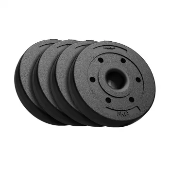 REBEL ACTIVE Bitumen gewichtenset 4x5kg, 51mm gat - voor Olympische halters