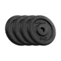 REBEL ACTIVE gietijzeren gewichtenset 4x5kg, boring 31mm, Classic Disc