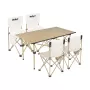 Rebel actieve campingset, tafel en 4 stoelen, metalen frame