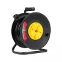 Rebel kabelhaspel 4 stopcontacten 50m IP44 zwart/geel