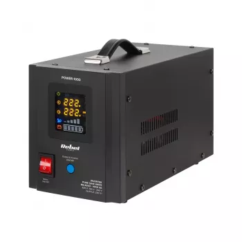 Rebel POWER-1000 UPS - zuivere sinusomvormer met laadfunctie 12V 230V 1000VA/700W