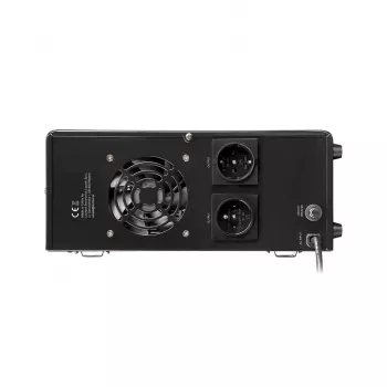 Rebel POWER-1000 wandgemonteerde noodstroomvoorziening – zuivere sinus omvormer met 12V-laadfunctie, 230V, 1000VA/700W