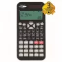 REBELL wetenschappelijke rekenmachine SC2080 – 240 functies, 2-regelig LCD, batterijgevoed, zwart