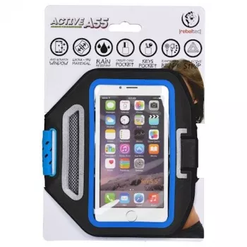 Rebeltec universele armbandhoes voor smartphone 5,5 inch Active A55 blauw