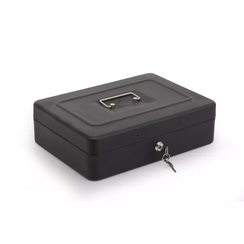 RED EAGLE BOX-300 metalen geldkist met sleutelslot, zwart, staal