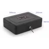 RED EAGLE BOX-300 metalen geldkist met sleutelslot, zwart, staal