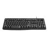 Redragon BK-7366 full-size ergonomisch bedraad membraan kantoortoetsenbord - zwart