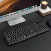 Redragon BK-7367 full-size ergonomisch draadloos membraan-bureautypemachine - zwart