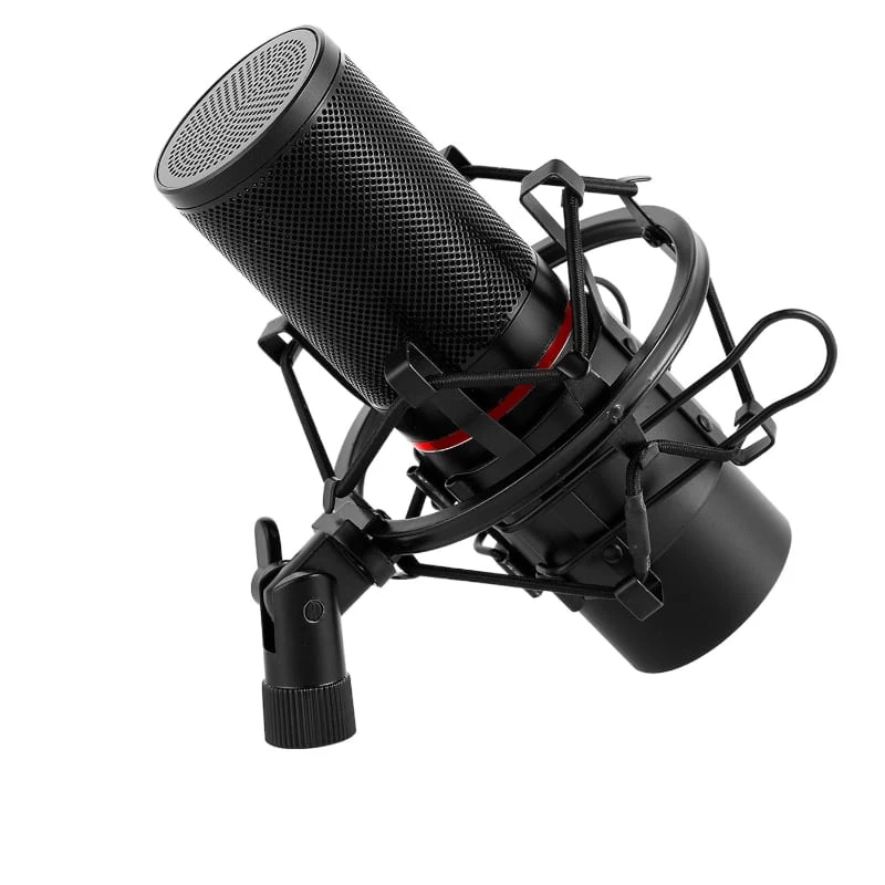 REDRAGON BLAZAR cardioïde USB-gamingmicrofoon en statief, Zwart