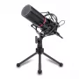 REDRAGON BLAZAR cardioïde USB-gaming-microfoon en statief, zwart