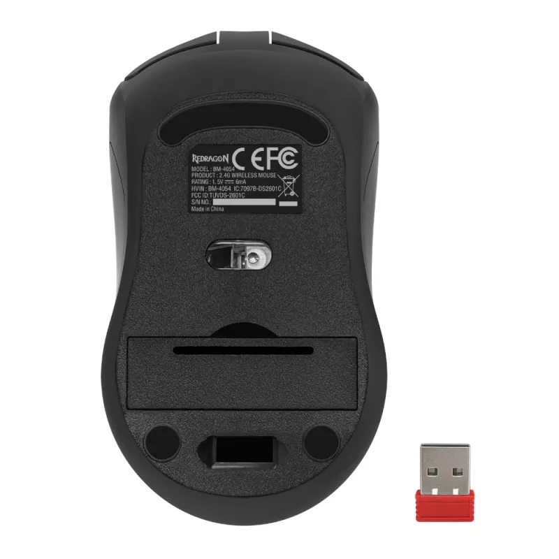 Redragon BM-4054 draadloze gaming-muis, 10000 DPI, 2,4GHz, RGB, USB-C oplaadbaar