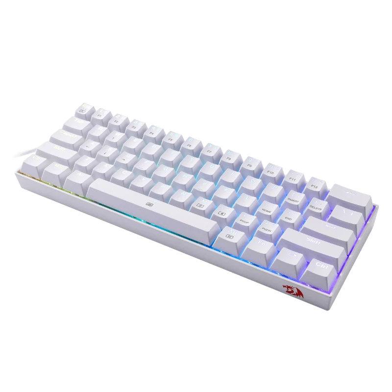 REDRAGON DRAGONBORN bedraad mechanisch toetsenbord RGB 67-toetsen design - wit