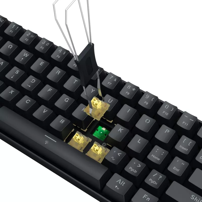 Redragon FIZZ Magnetic Plus 60% RGB Gaming-toetsenbord - Zwart