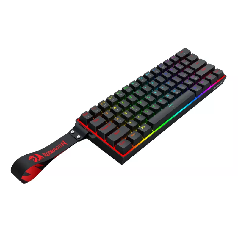 Redragon FIZZ Magnetic Plus 60% RGB Gaming-toetsenbord - Zwart