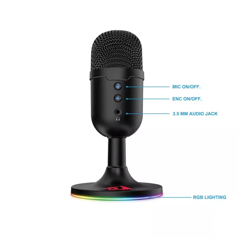 Redragon GM303 PULSAR gaming-streammicrofoon - zwart