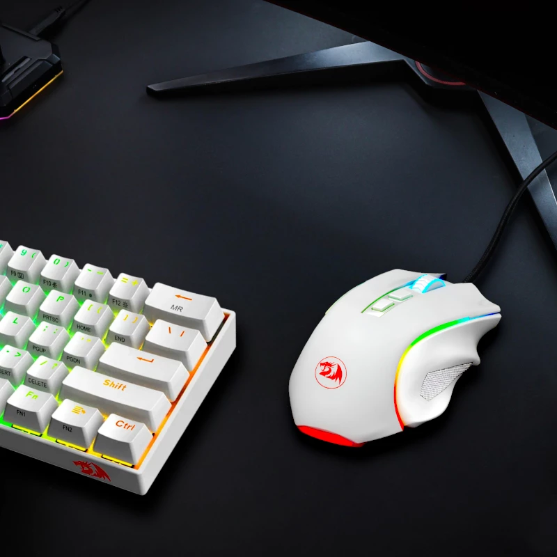 REDRAGON GRIFFIN 7200DPI gaming-muis - wit