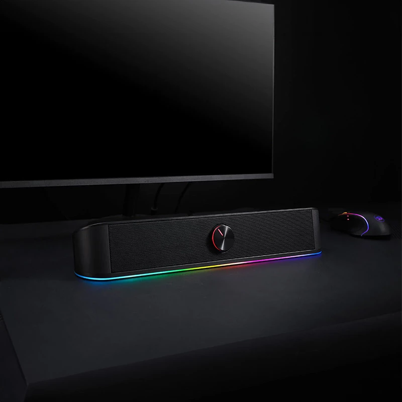 Redragon GS560 Adiemus 2.0 RGB USB/Aux gaming-soundbar - zwart