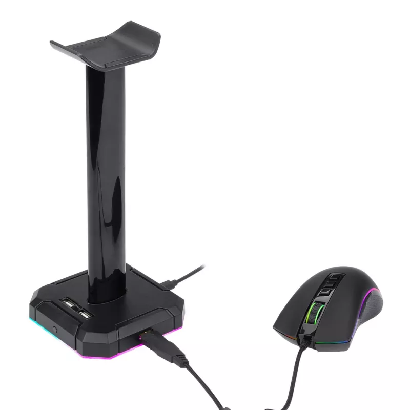 Redragon HA300 Scepter Pro RGB headsetstandaard met 4-poorts USB 2.0-hub