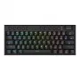 REDRAGON Horus Mini Pro 61-toetsen tri-mode draadloos RGB low profile mechanisch gaming-toetsenbord - zwart (Red Switch)