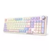 Redragon K768VI-WL Eisa 100 Draadloos gamingtoetsenbord, Lilac