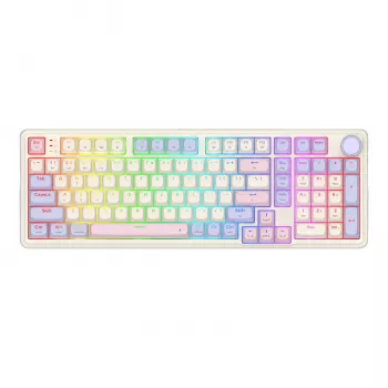 Redragon K768VI-WL Eisa 100 Draadloos gamingtoetsenbord, Lilac