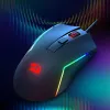 Redragon M616 TRIDENT 10000DPI RGB gaming-muis - zwart
