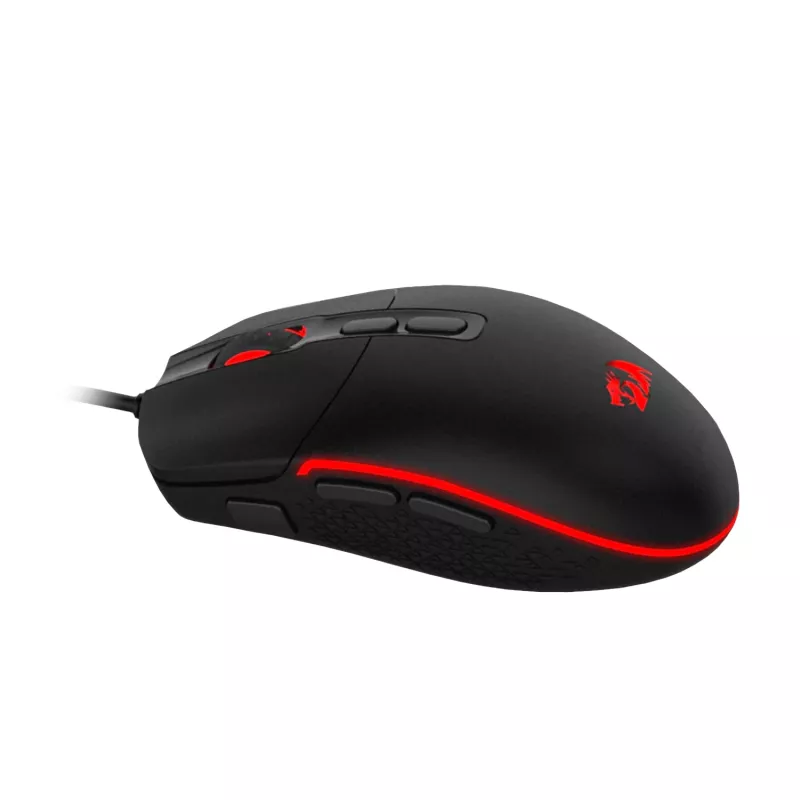 Redragon M719 INVADER RGB 10000 DPI bedrade optische gaming-muis - Zwart