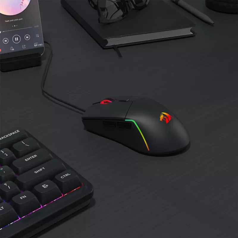 Redragon M730-RGB NAGA RGB 10000 DPI bedrade gaming-muis
