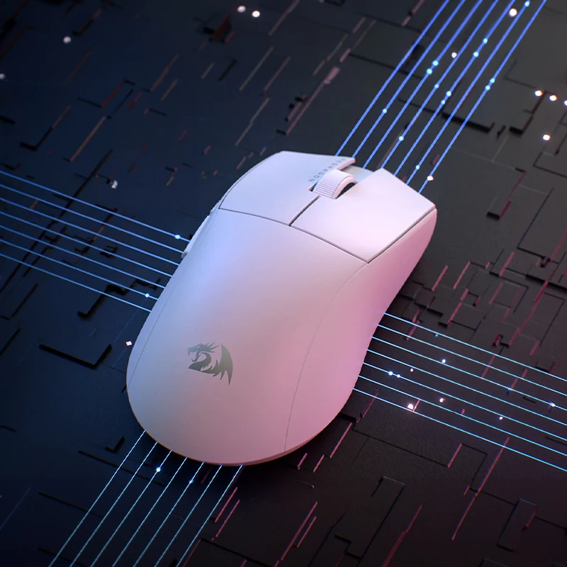 REDRAGON M916 PRO 1K 3-modus draadloze gaming-muis - roze