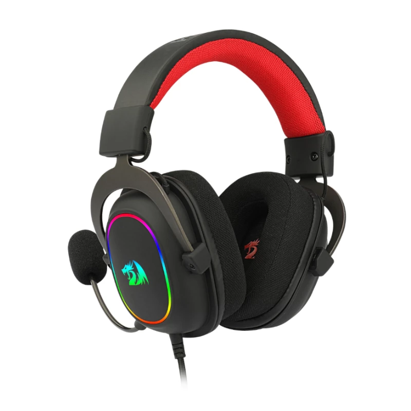 REDRAGON over-ear ZEUS-X USB RGB gaming-headset - zwart