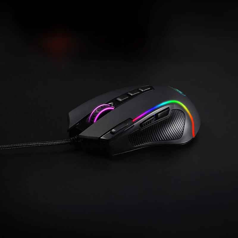 REDRAGON PREDATOR 4000DPI RGB ergonomische gamingmuis - zwart