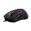 REDRAGON PREDATOR 4000DPI RGB ergonomische gamingmuis - zwart