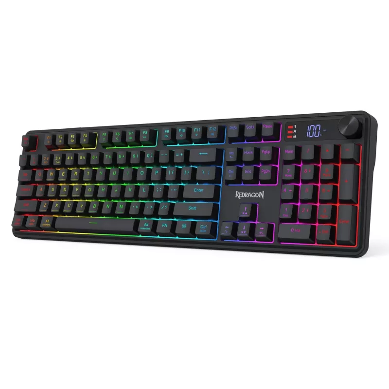 Redragon RM104 PRO VOLCANO RGB draadloos mechanisch gaming-toetsenbord - zwart