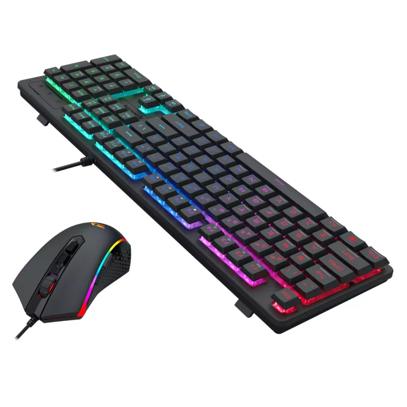 Redragon S107 RGB Gaming Essentials bedraad gaming-toetsenbord- en muisset