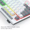 Redragon S151 Bedrade RGB Gaming-toetsenbord- en Muis-set - Wit en Grijs