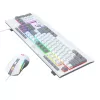 Redragon S151 Bedrade RGB Gaming-toetsenbord- en Muis-set - Wit en Grijs