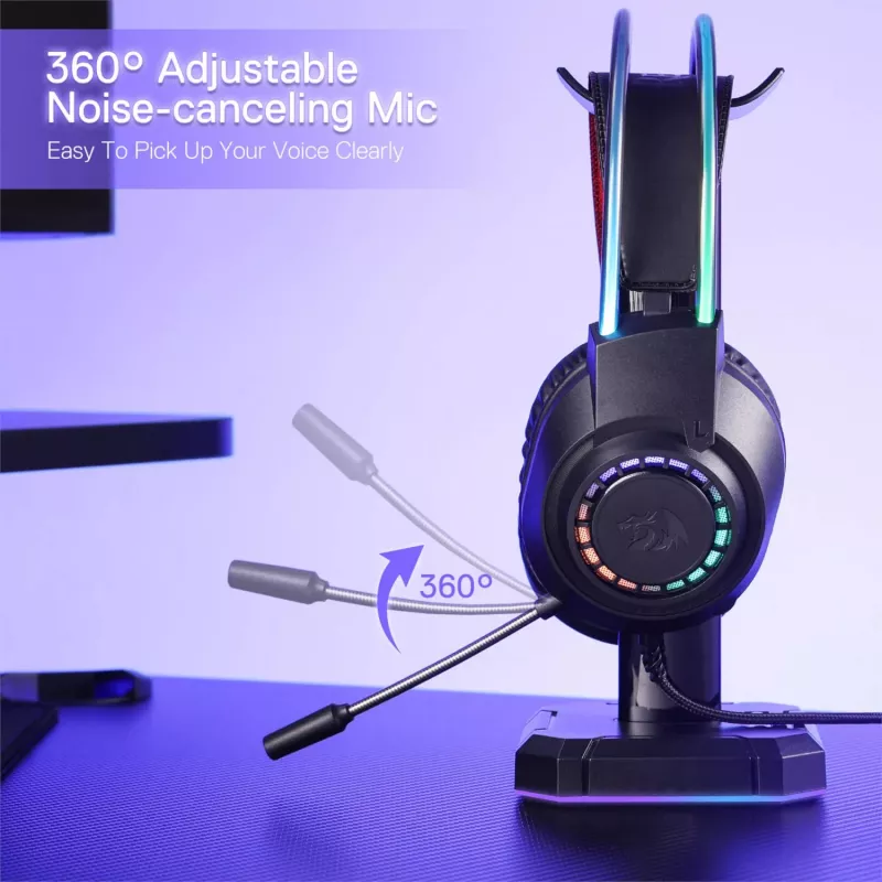 Redragon SCREAM over-ear RGB gaming-headset - zwart
