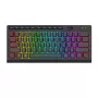 Redragon SHIVA K522 PRO RGB draadloos gaming-toetsenbord - tri-mode TKL mechanisch, hot-swappable red switches, zwart