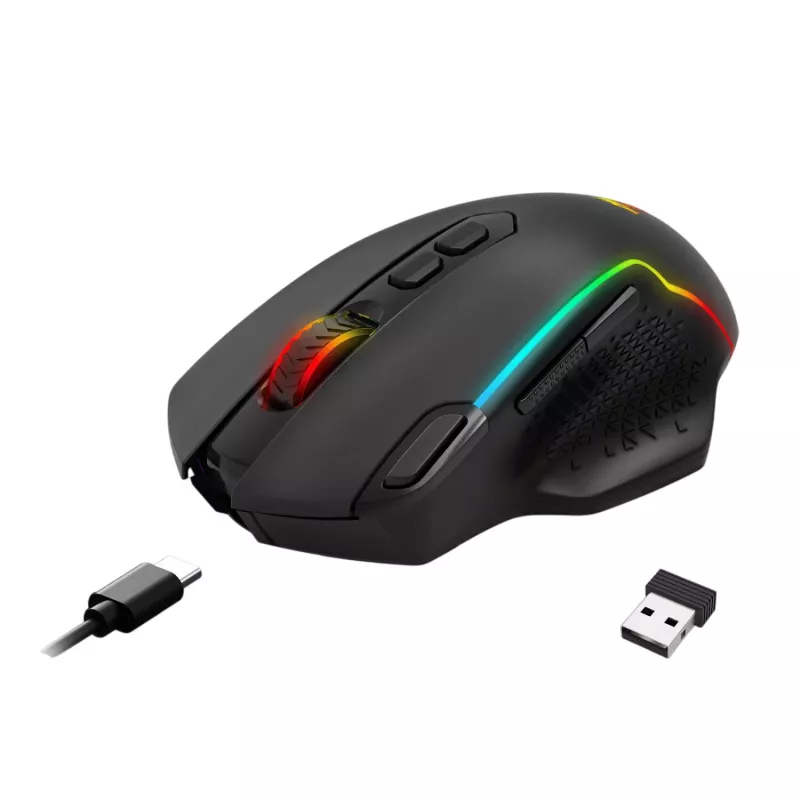 Redragon TAIPAN MAX 12000DPI draadloze gaming-muis – zwart