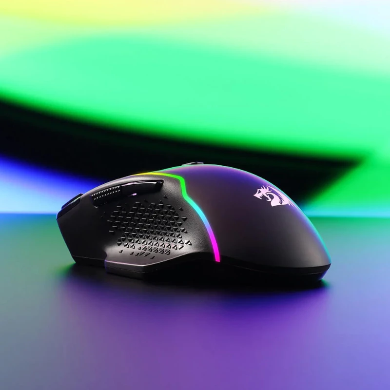 REDRAGON Taipan Pro 10000DPI RGB draadloze gamingmuis - zwart