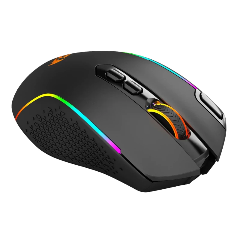 REDRAGON Taipan Pro 10000DPI RGB draadloze gamingmuis - zwart