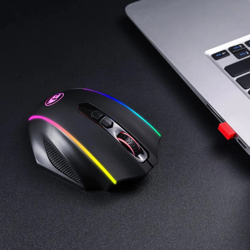 REDRAGON VAMPIRE ELITE draadloze gaming-muis 16000 DPI RGB zwart