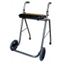REH RF-651/CZA Twee wiel Rollator met zitje, aluminium, Zwart