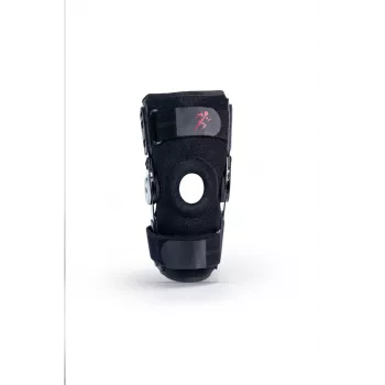 REH Stabilmax O-1241/M open patella korte kniebandage, medium, zwart