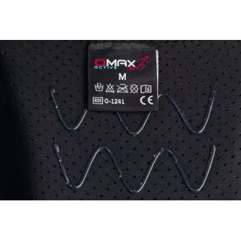 REH Stabilmax O-1241/XXL open korte kniebandage met flexibele stabilisatoren, geperforeerd neopreen, zwart, maat XXL