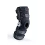 REH Stabilmax O-1243/4XL open lange kniebandage met verstelbare riemen, zwart, 4XL