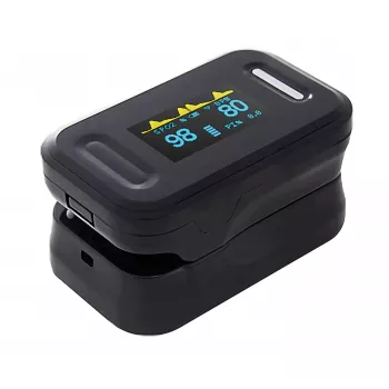 REH YK-81C vingertop-pulsmeter met OLED-display, SpO2- en polsfrequentiemonitor