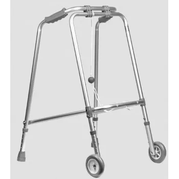 REHA FUND RF-100 opvouwbare revalidatielooprek zilver aluminium
