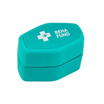 REHA FUND RF-359 pillenverbrijzelaar met opbergvak – handmatige draaimaler, BPA-vrij kunststof, wit